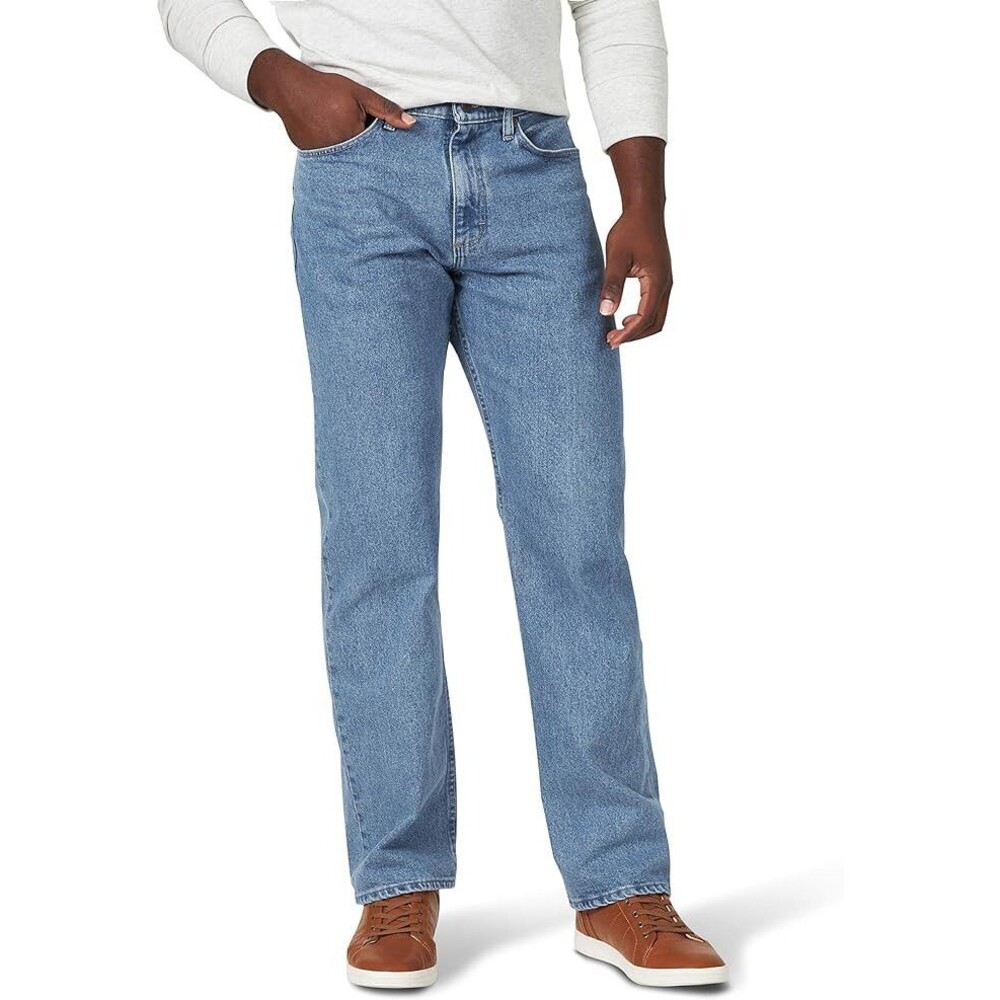 Wrangler Authentics Men's Classic 5-Pocket Relaxed Fit Flex Jean, 34/34